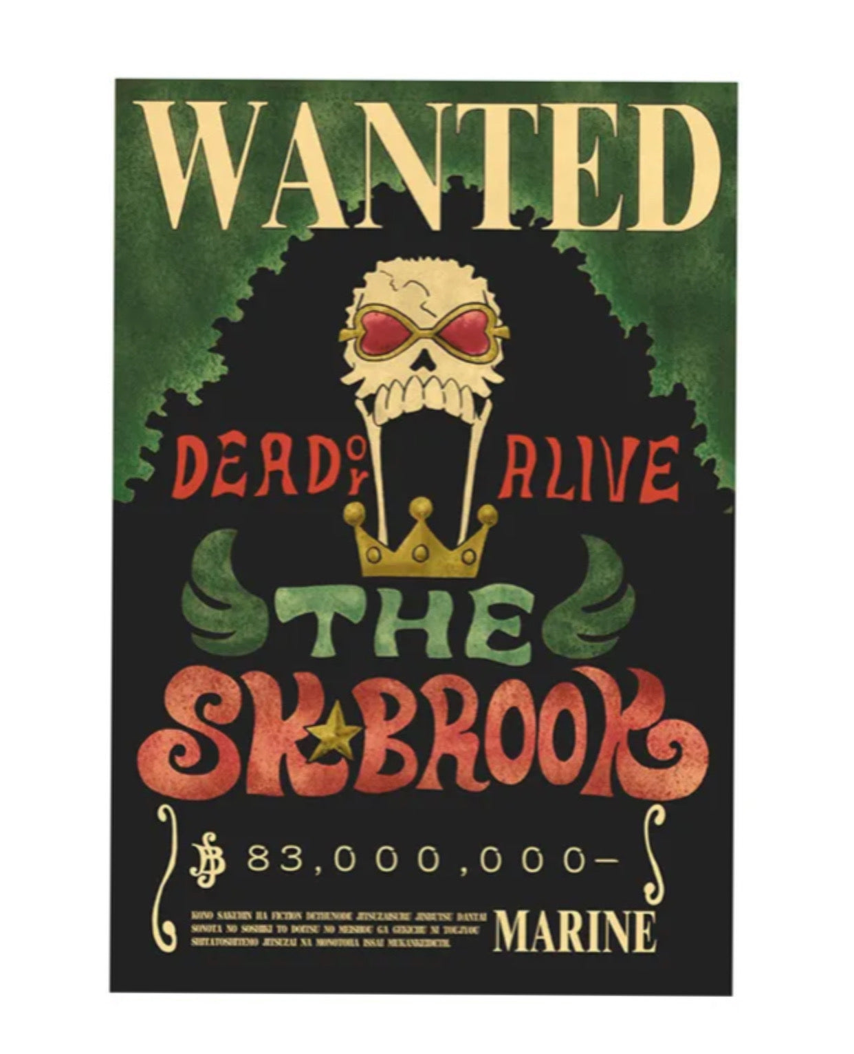 wanted sk-brook poster
