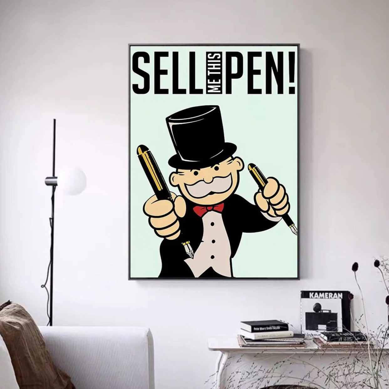 "sell me this pen" money poster