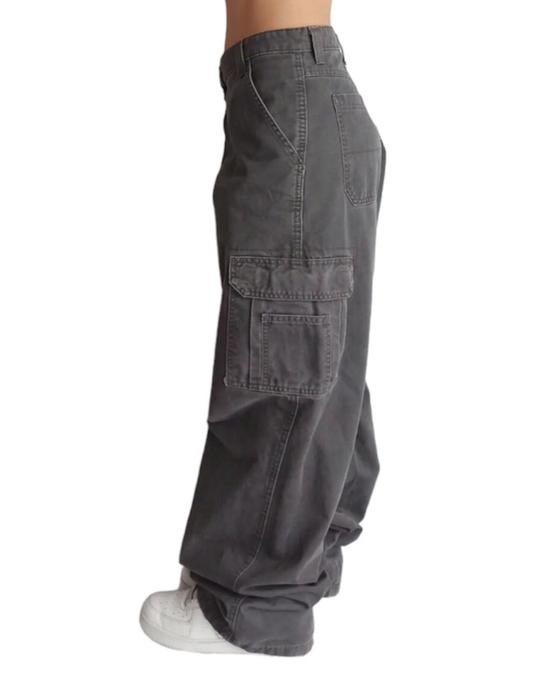 grey cargo pants