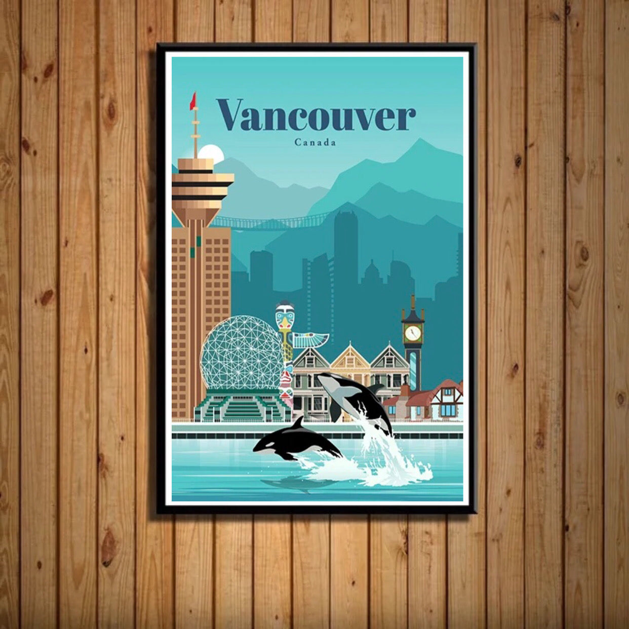 vancouver, canada travel poster