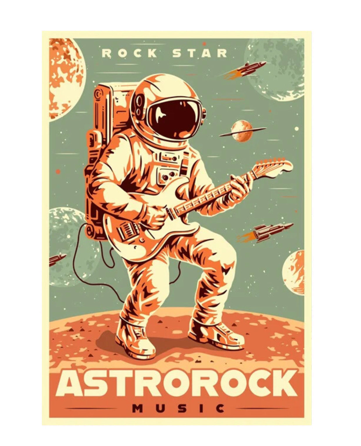 "astrorock music" space poster