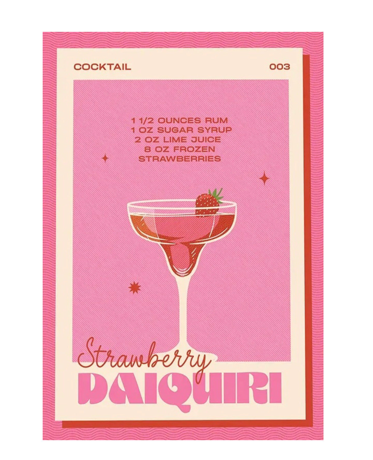 strawberry daiquiri poster