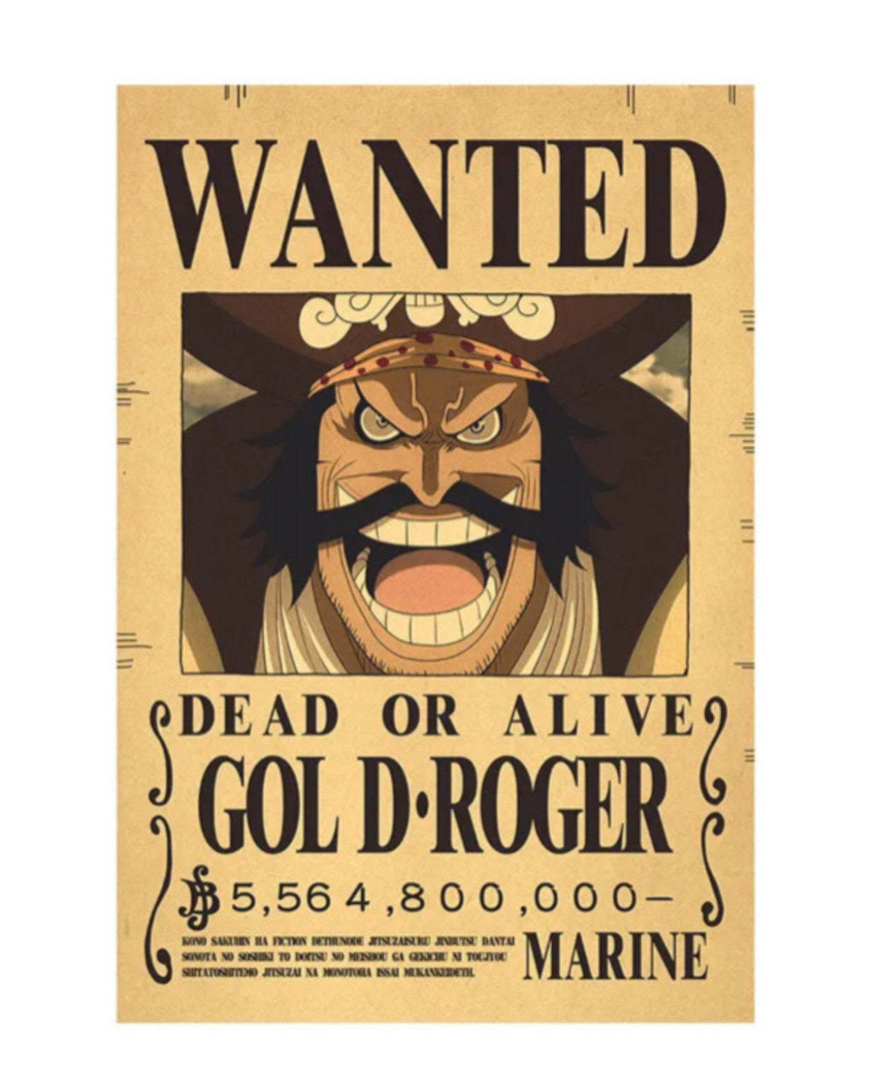 wanted gold-roger poster
