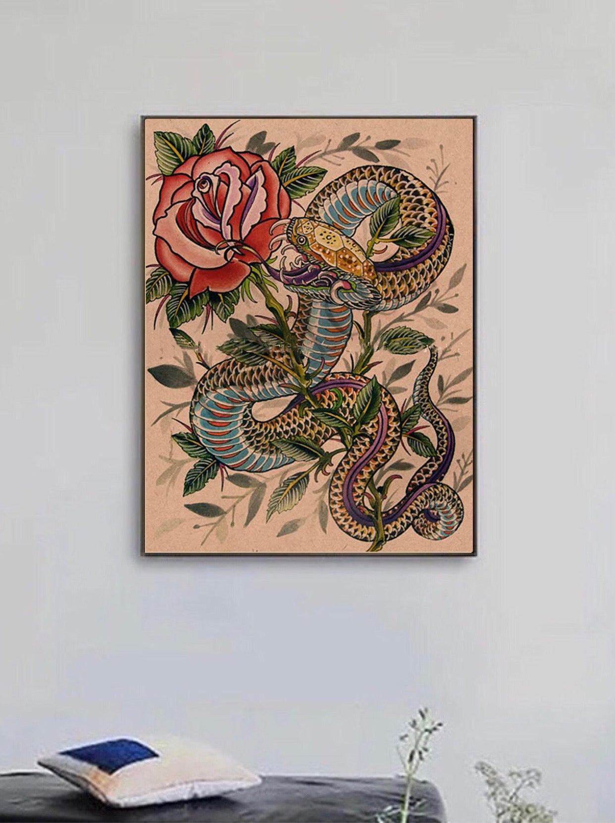 snake tattoo poster