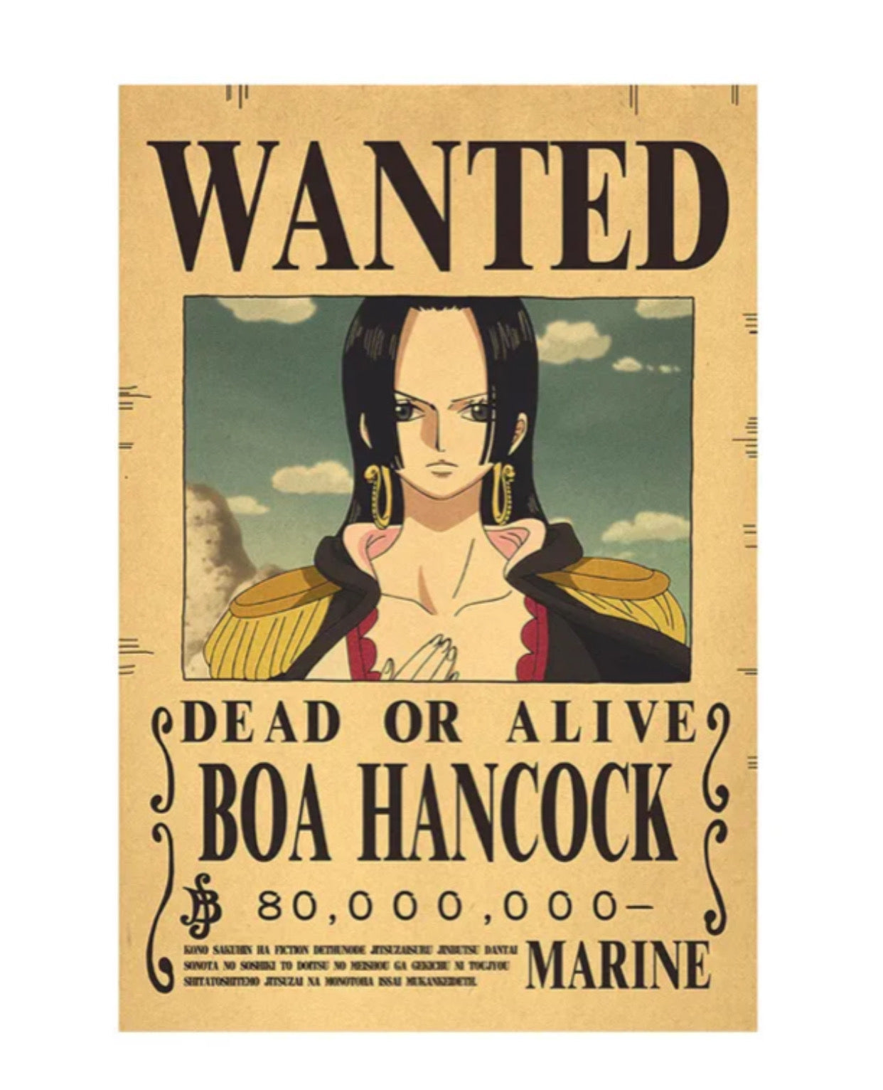 wanted boa hancock poster