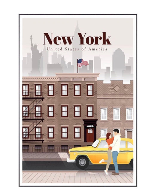 new york travel poster