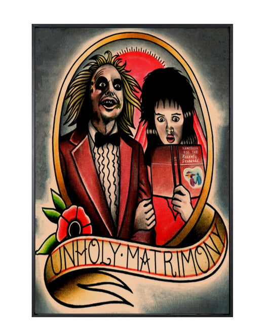 "unholy-matrimony" tattoo poster