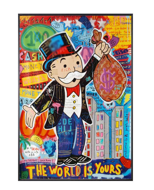 "the world is yours" graffiti poster