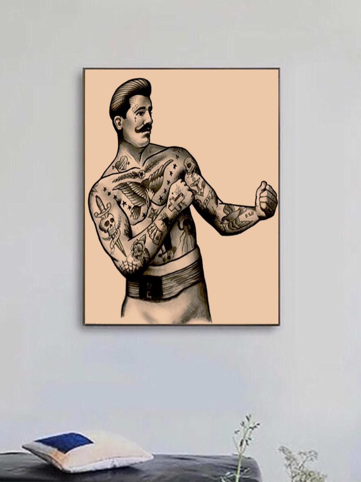 " the boxer" tattoo poster