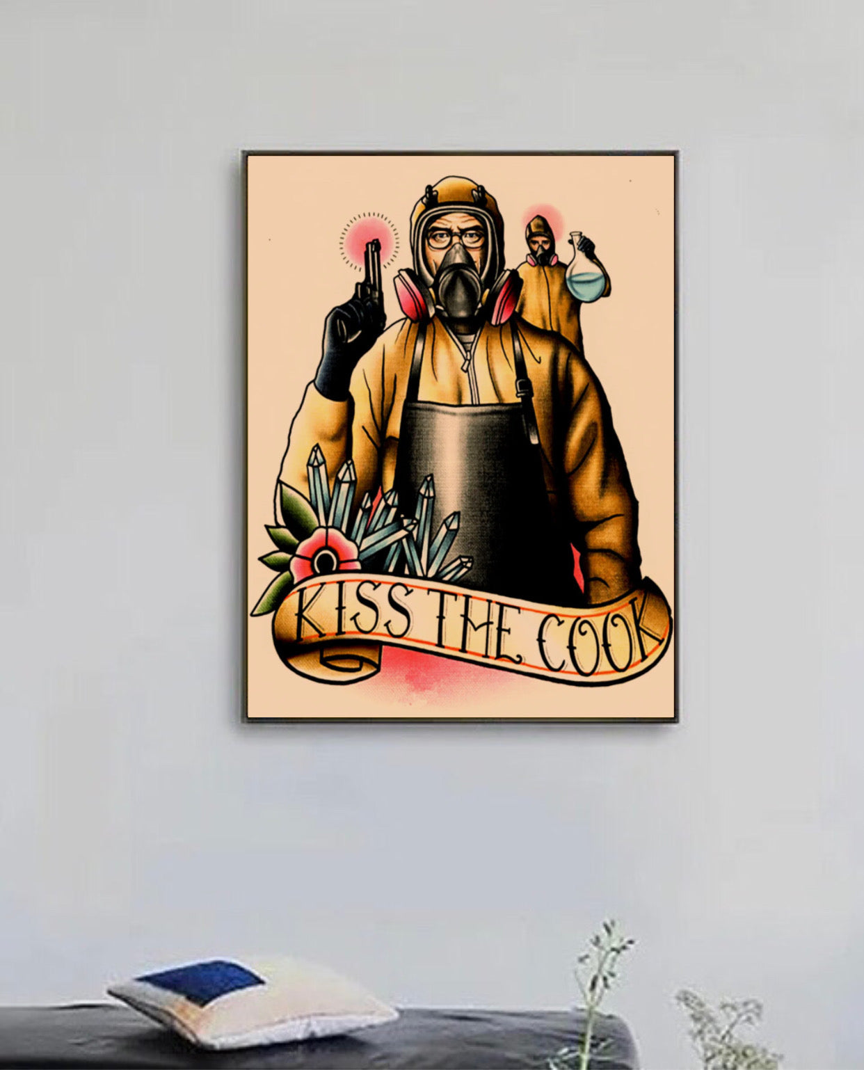 "kiss the cook" tattoo poster