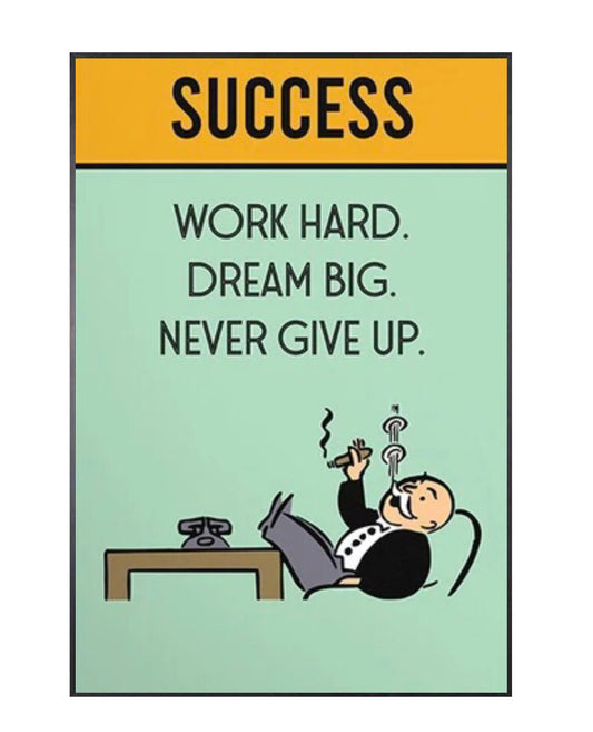 "success" money poster