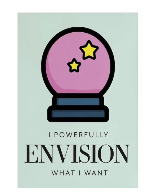 "i powerfully envision what i want" poster