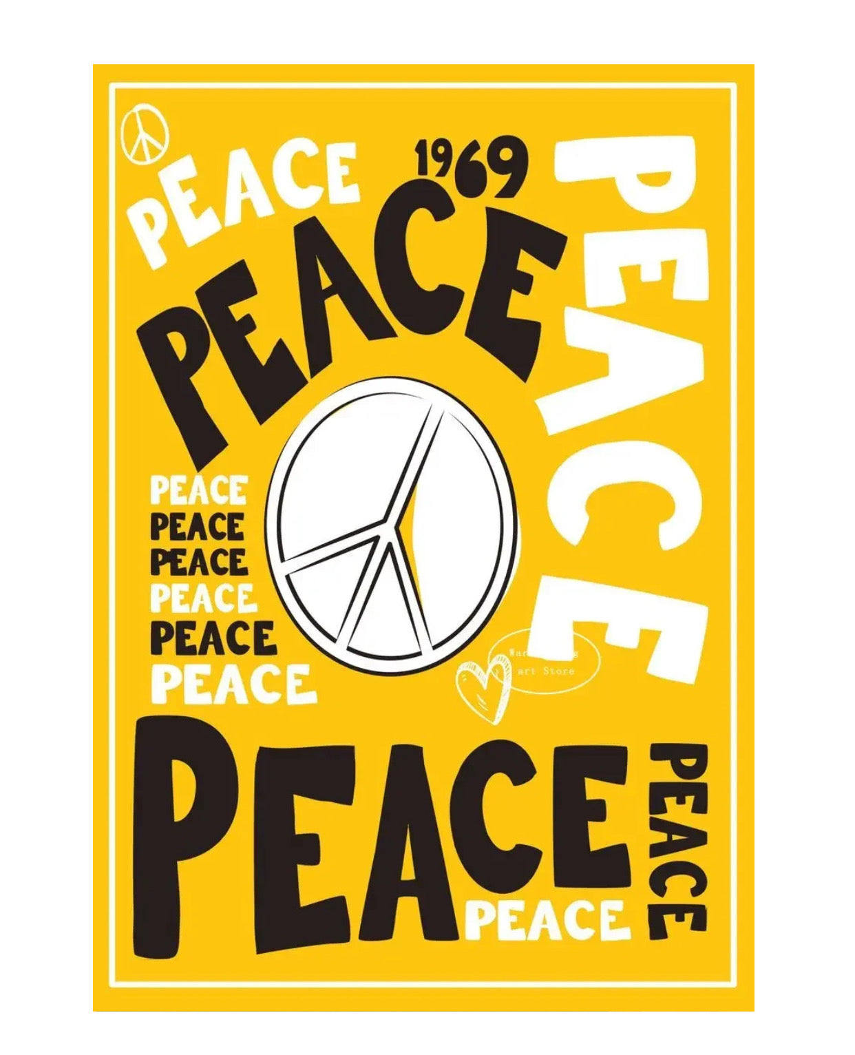 "peace, peace" poster