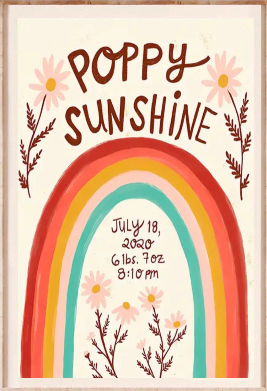 " poppy sunshine " poster