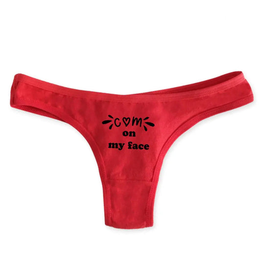 "cum in my 💋" red panties