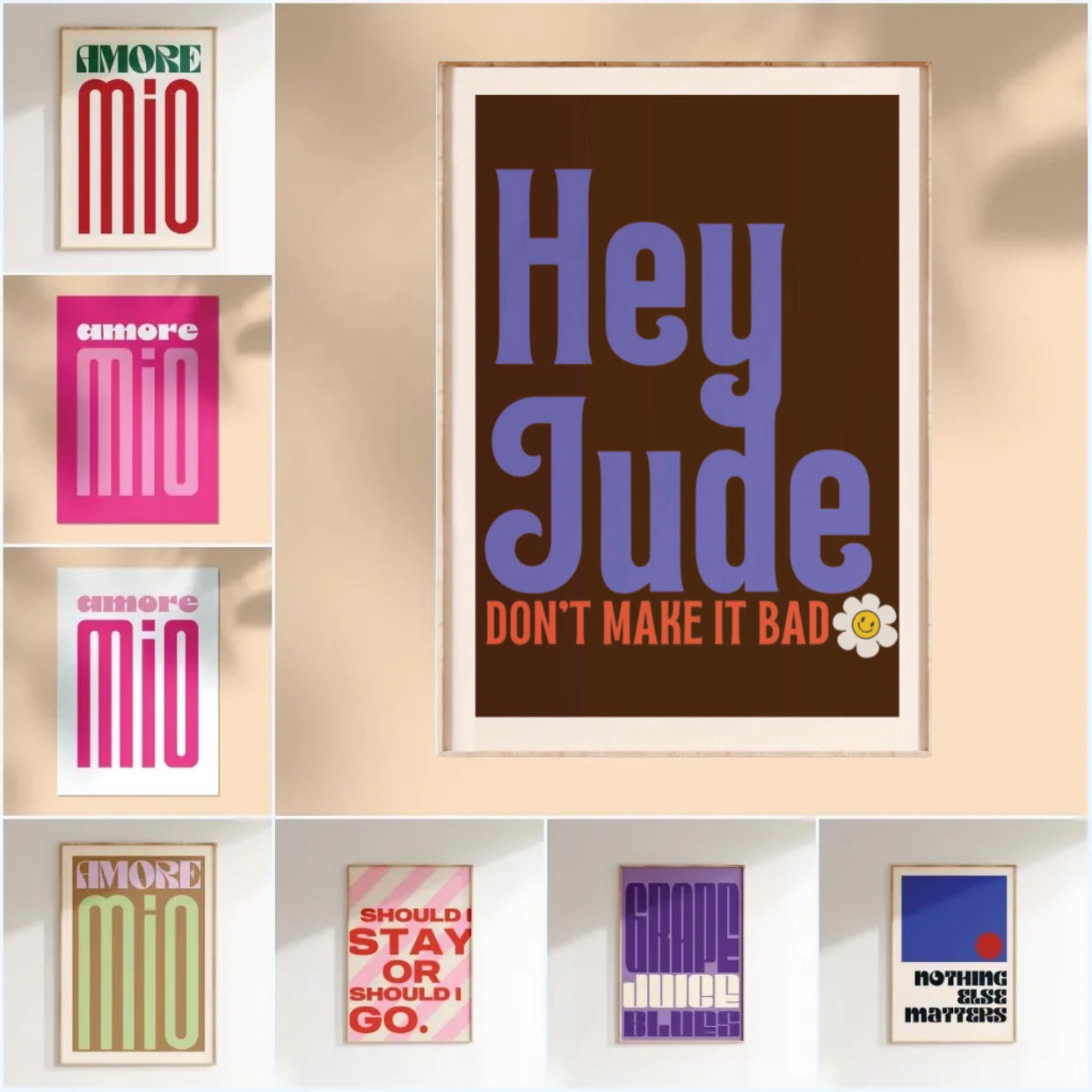 " hey jude don't make it bad" poster