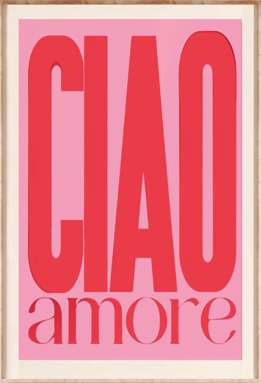 " ciao amore " poster