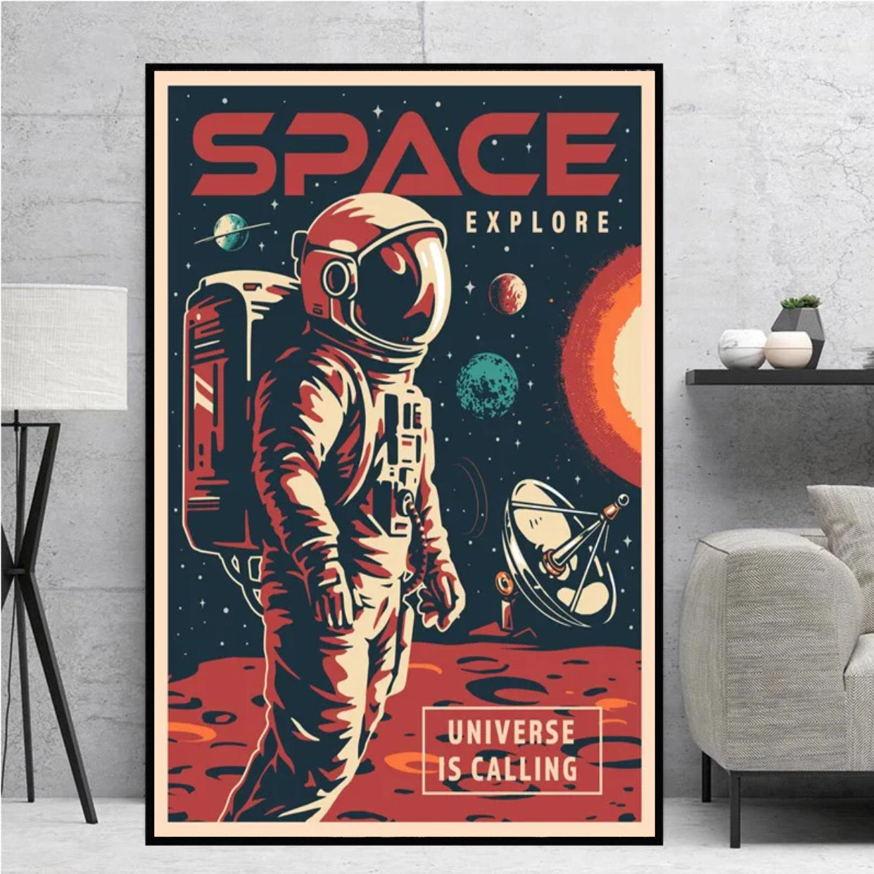 "space explorer" space poster