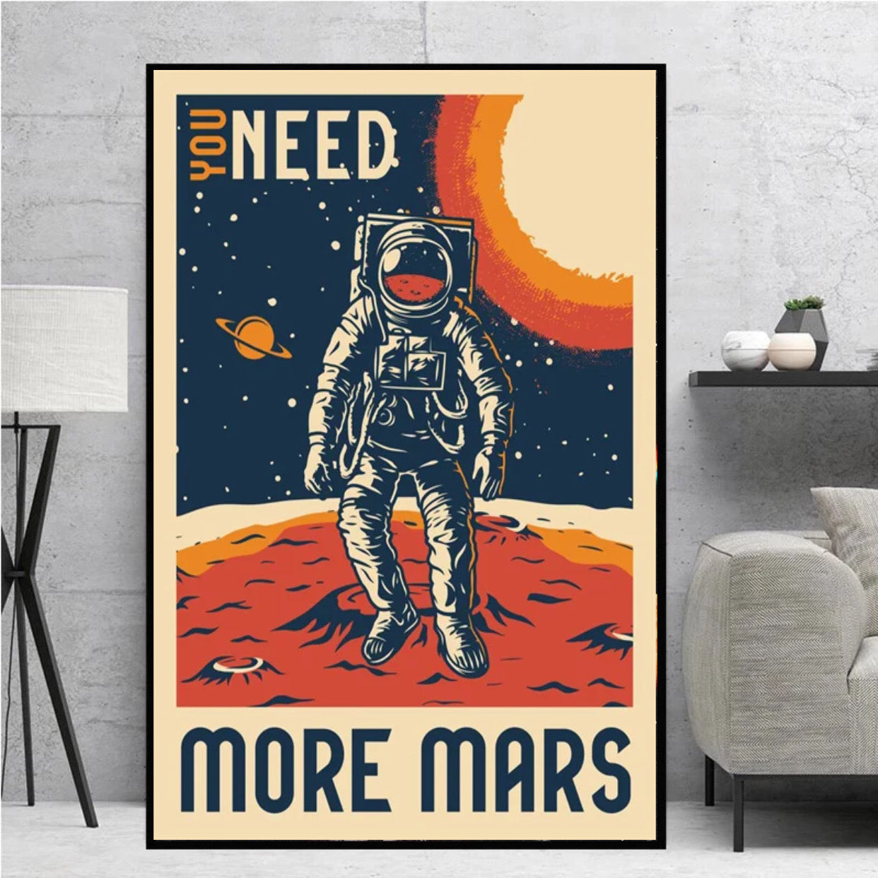 "you need more mars" space poster