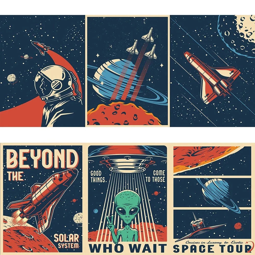"beyond the solar system" space poster