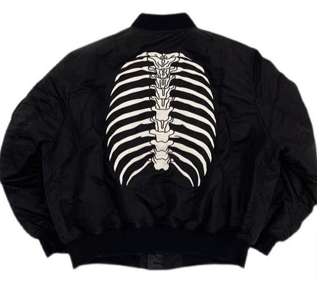 skeleton print jacket