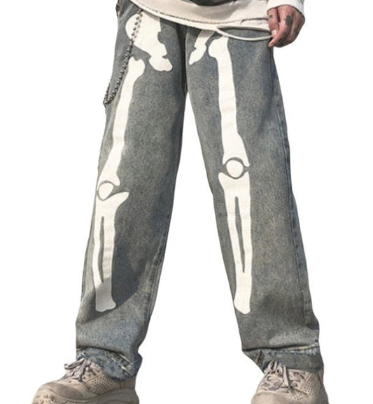 skeleton jeans