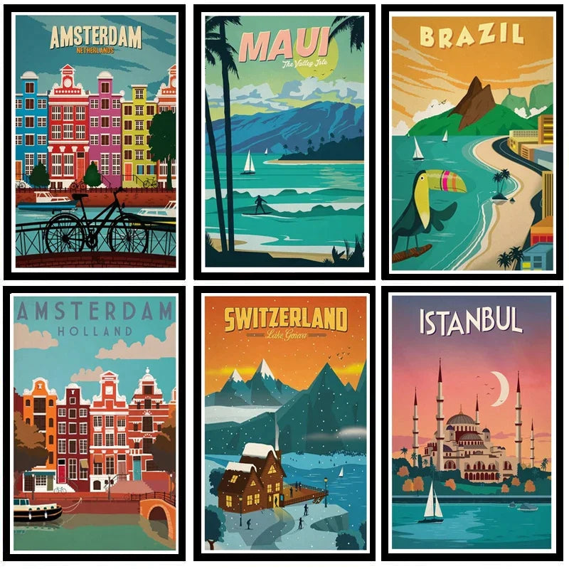 london, united kingdom travel poster