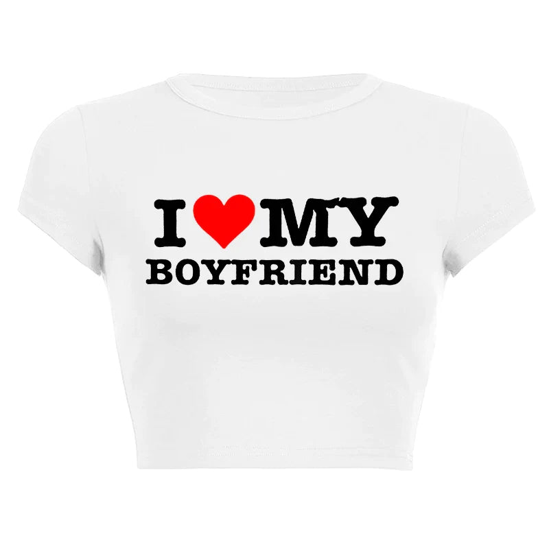 " i ❤️ my boyfriend " crop top