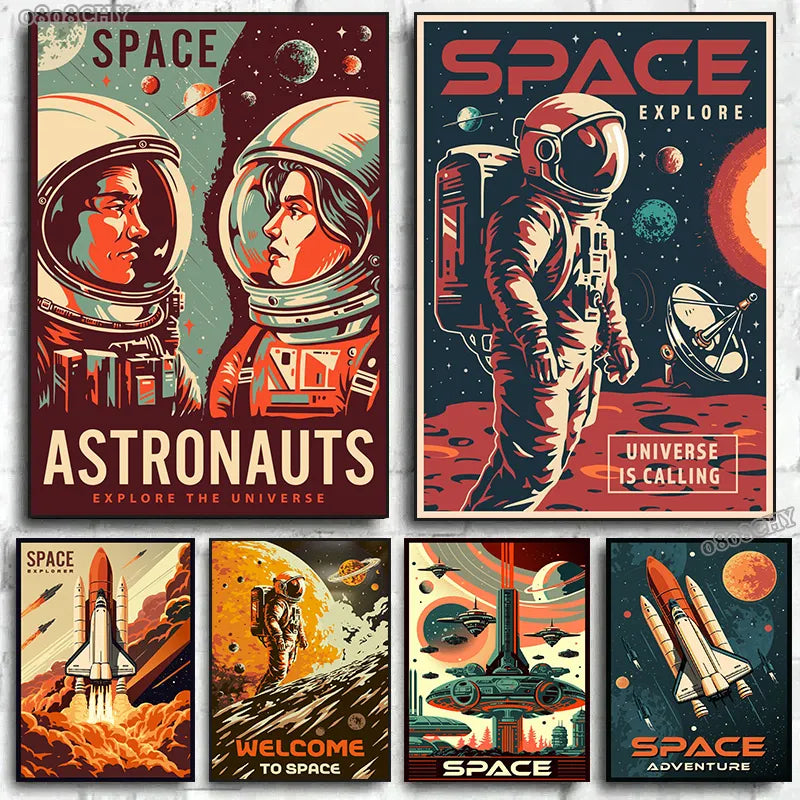 "space explorer" space poster