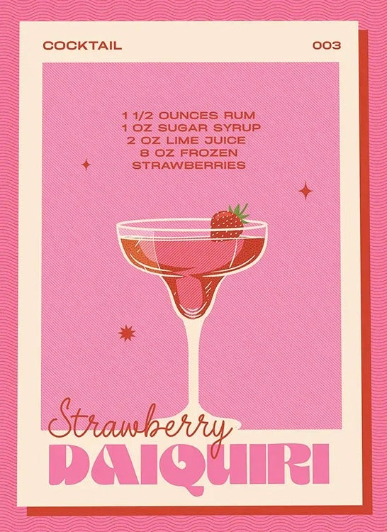 strawberry daiquiri poster