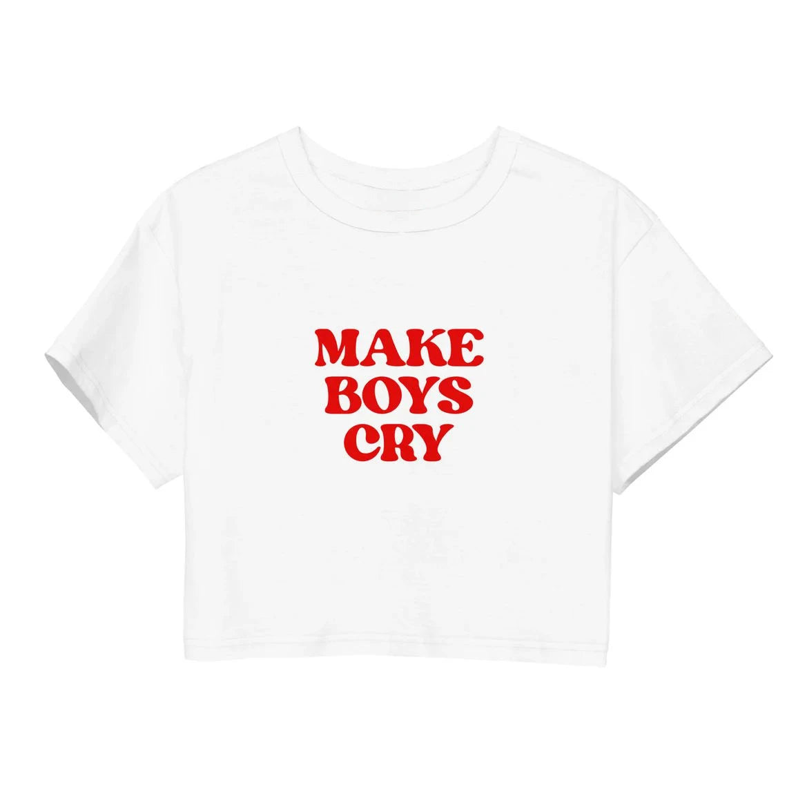 'make boys cry' crop top