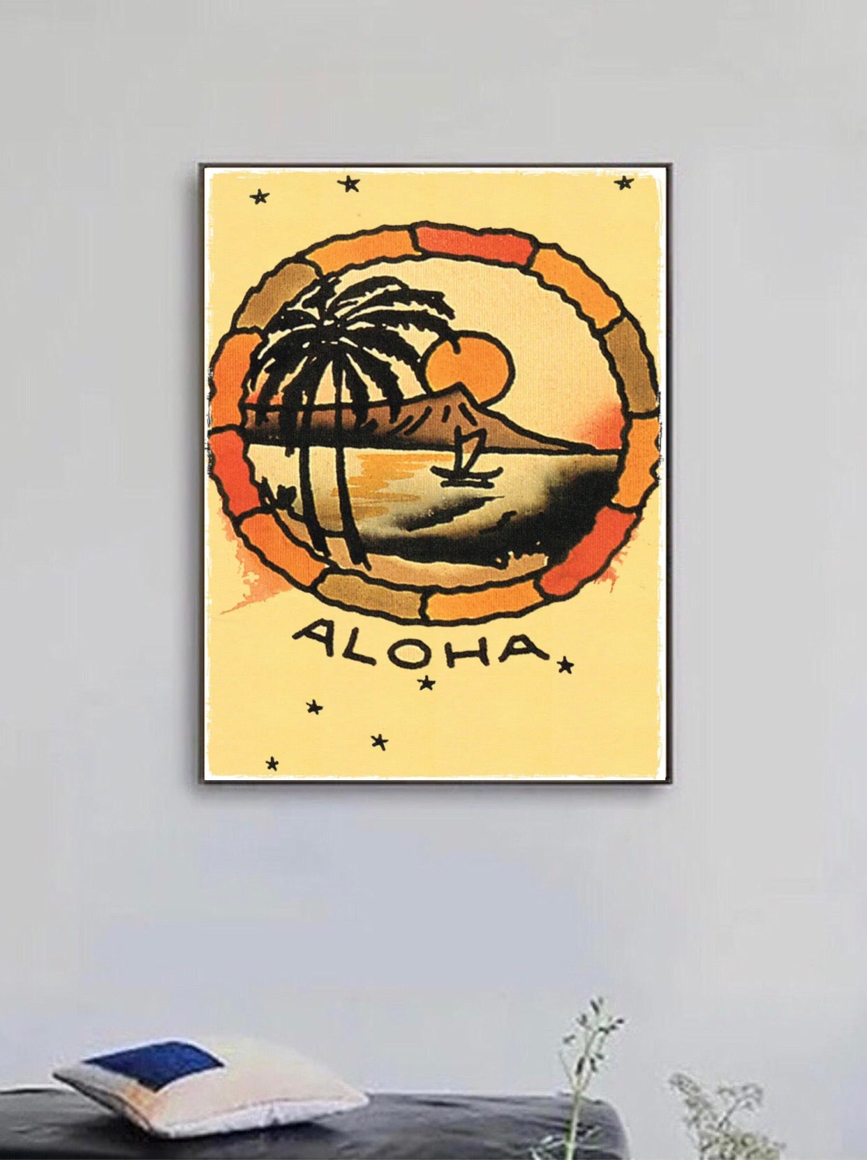 "aloha" tattoo poster