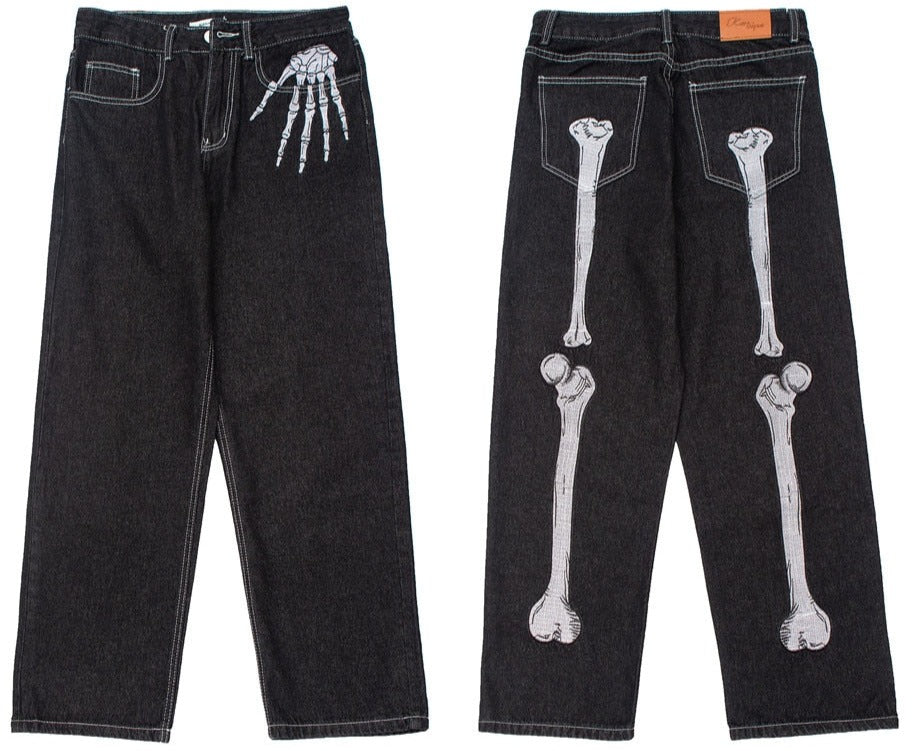 skeleton jeans